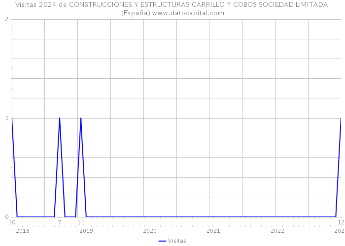Visitas 2024 de CONSTRUCCIONES Y ESTRUCTURAS CARRILLO Y COBOS SOCIEDAD LIMITADA (España) 