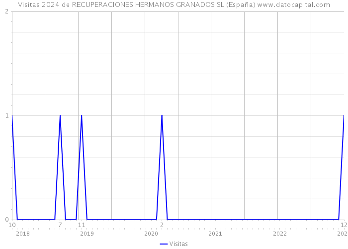 Visitas 2024 de RECUPERACIONES HERMANOS GRANADOS SL (España) 