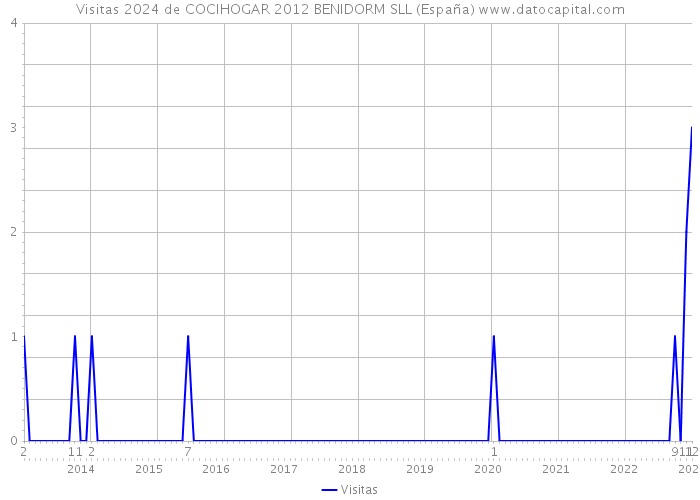 Visitas 2024 de COCIHOGAR 2012 BENIDORM SLL (España) 
