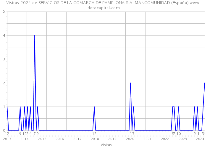 Visitas 2024 de SERVICIOS DE LA COMARCA DE PAMPLONA S.A. MANCOMUNIDAD (España) 