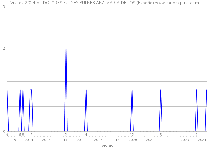 Visitas 2024 de DOLORES BULNES BULNES ANA MARIA DE LOS (España) 