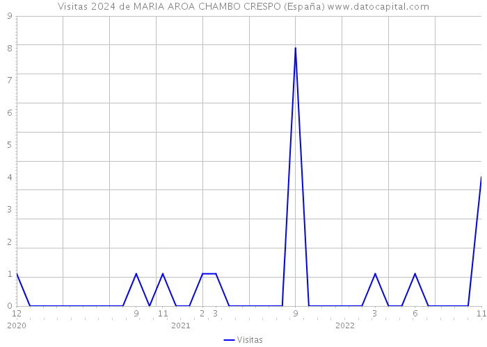 Visitas 2024 de MARIA AROA CHAMBO CRESPO (España) 