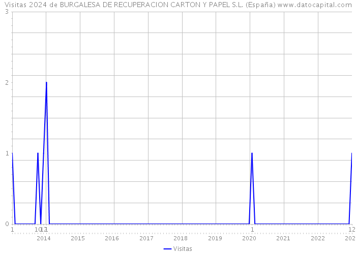 Visitas 2024 de BURGALESA DE RECUPERACION CARTON Y PAPEL S.L. (España) 