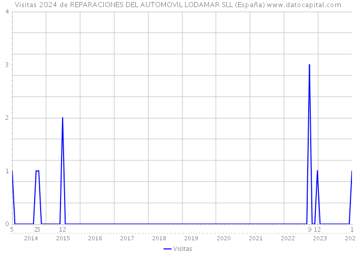 Visitas 2024 de REPARACIONES DEL AUTOMOVIL LODAMAR SLL (España) 