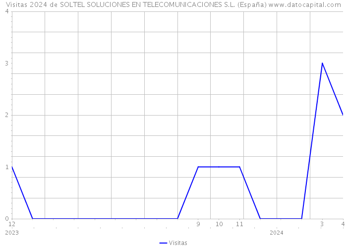 Visitas 2024 de SOLTEL SOLUCIONES EN TELECOMUNICACIONES S.L. (España) 