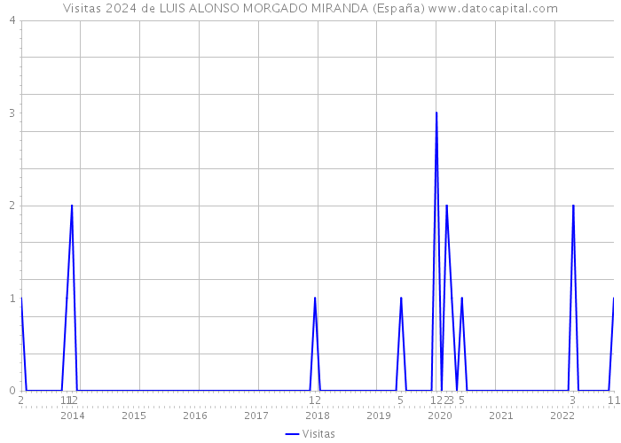 Visitas 2024 de LUIS ALONSO MORGADO MIRANDA (España) 