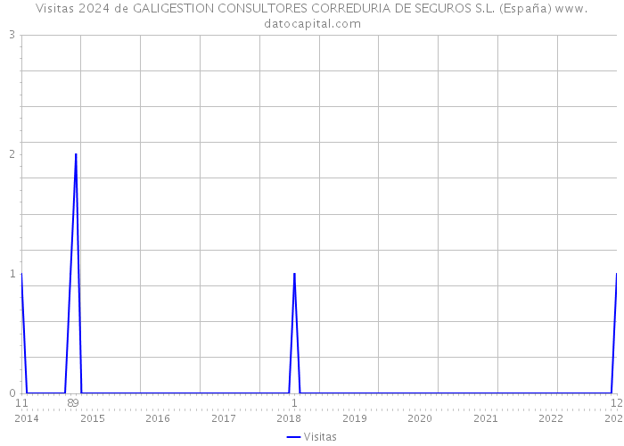 Visitas 2024 de GALIGESTION CONSULTORES CORREDURIA DE SEGUROS S.L. (España) 