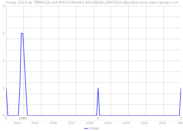 Visitas 2024 de TERRAZA LAS MASCARANAS SOCIEDAD LIMITADA (España) 