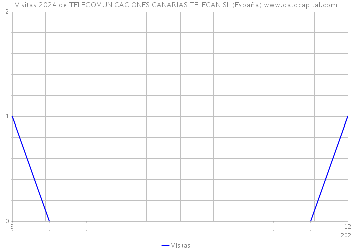 Visitas 2024 de TELECOMUNICACIONES CANARIAS TELECAN SL (España) 