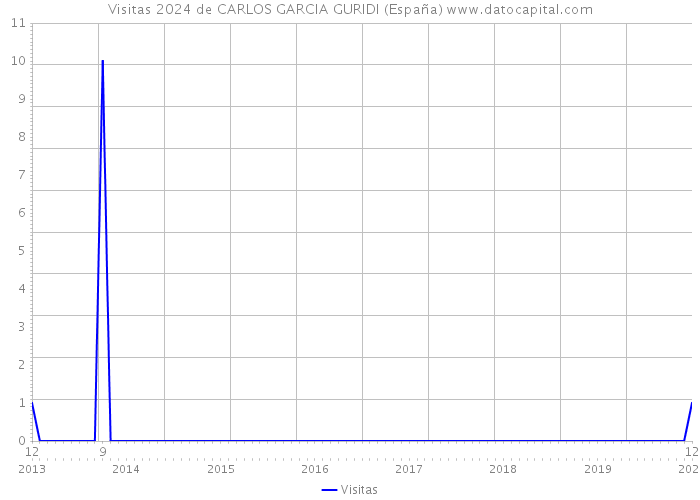 Visitas 2024 de CARLOS GARCIA GURIDI (España) 