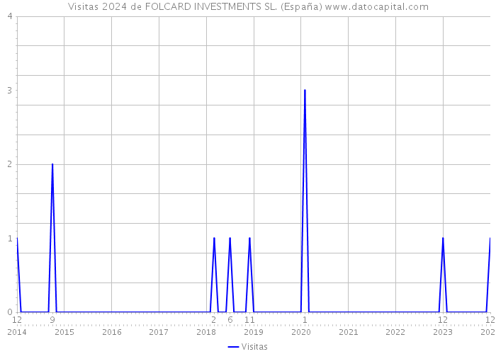 Visitas 2024 de FOLCARD INVESTMENTS SL. (España) 