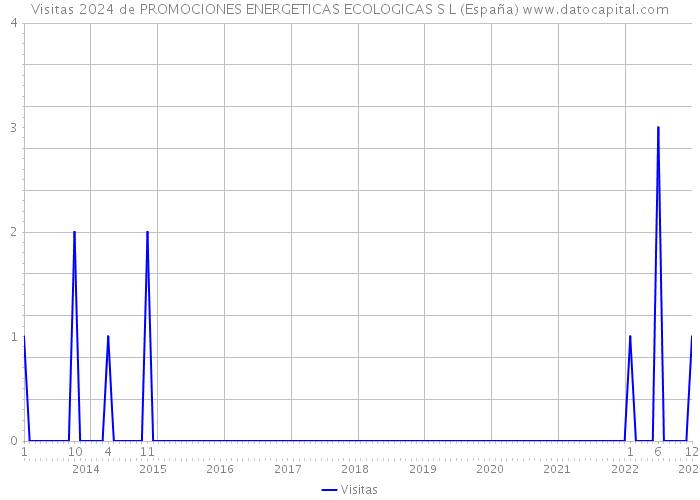 Visitas 2024 de PROMOCIONES ENERGETICAS ECOLOGICAS S L (España) 