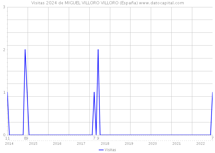 Visitas 2024 de MIGUEL VILLORO VILLORO (España) 