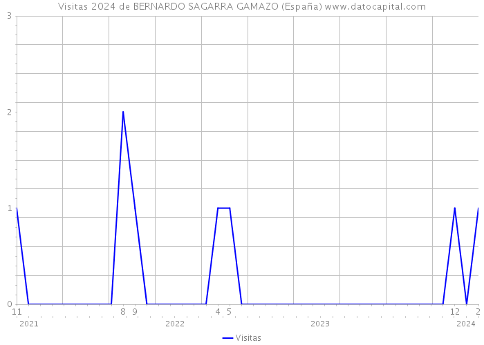 Visitas 2024 de BERNARDO SAGARRA GAMAZO (España) 