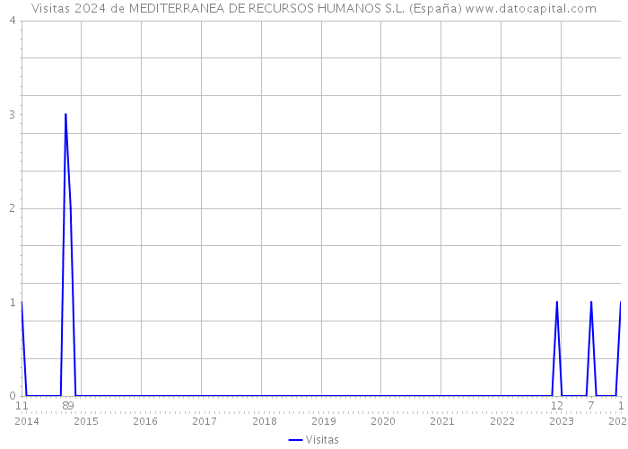 Visitas 2024 de MEDITERRANEA DE RECURSOS HUMANOS S.L. (España) 