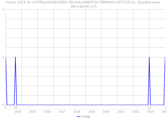 Visitas 2024 de CASTELLANOLEONESA DE AISLAMIENTOS TERMOACUSTICOS S.L. (España) 