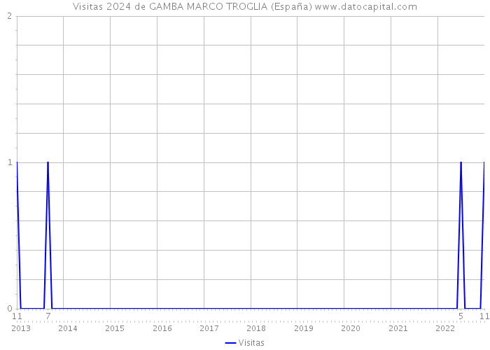 Visitas 2024 de GAMBA MARCO TROGLIA (España) 