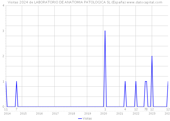 Visitas 2024 de LABORATORIO DE ANATOMIA PATOLOGICA SL (España) 