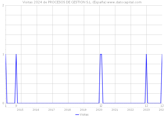 Visitas 2024 de PROCESOS DE GESTION S.L. (España) 