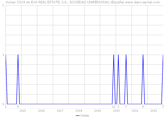 Visitas 2024 de EXA REAL ESTATE, S.A., SOCIEDAD UNIPERSONAL (España) 