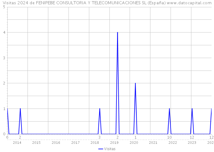 Visitas 2024 de FENIPEBE CONSULTORIA Y TELECOMUNICACIONES SL (España) 