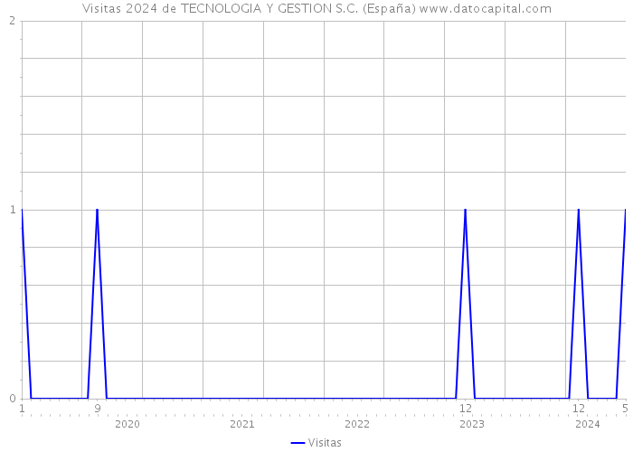 Visitas 2024 de TECNOLOGIA Y GESTION S.C. (España) 