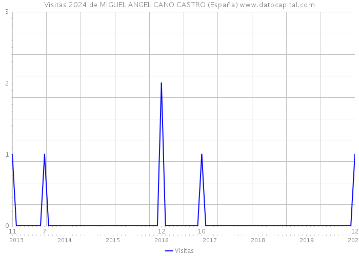Visitas 2024 de MIGUEL ANGEL CANO CASTRO (España) 