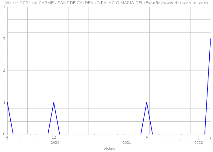 Visitas 2024 de CARMEN SANZ DE GALDEANO PALACIO MARIA DEL (España) 