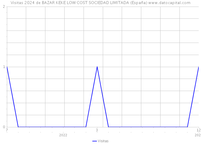 Visitas 2024 de BAZAR KEKE LOW COST SOCIEDAD LIMITADA (España) 