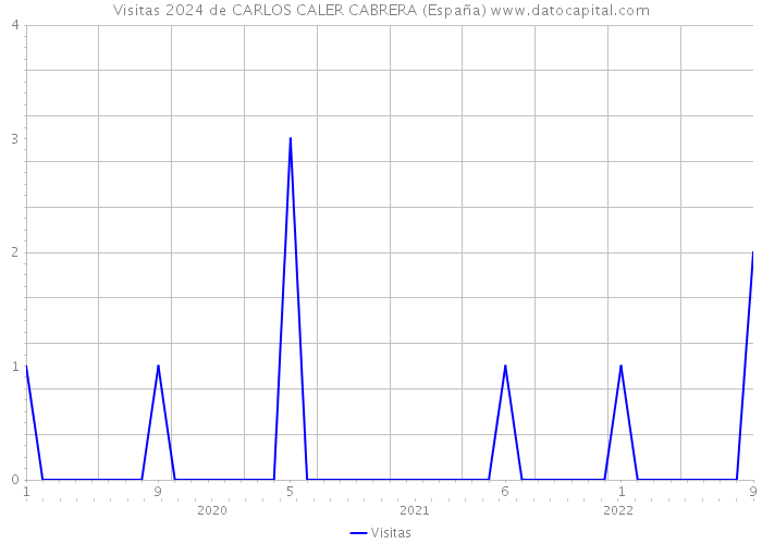 Visitas 2024 de CARLOS CALER CABRERA (España) 