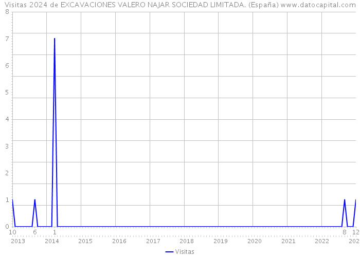 Visitas 2024 de EXCAVACIONES VALERO NAJAR SOCIEDAD LIMITADA. (España) 