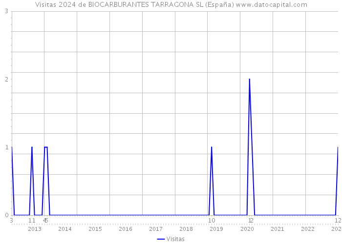 Visitas 2024 de BIOCARBURANTES TARRAGONA SL (España) 