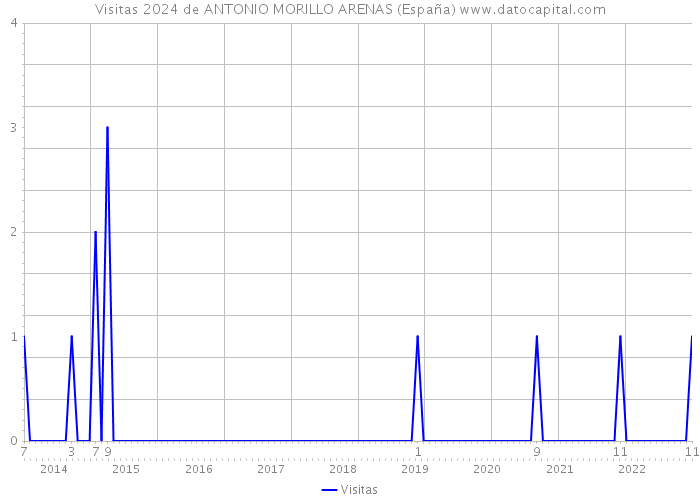 Visitas 2024 de ANTONIO MORILLO ARENAS (España) 