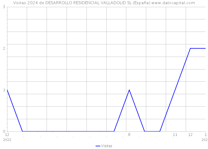 Visitas 2024 de DESARROLLO RESIDENCIAL VALLADOLID SL (España) 