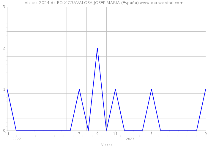 Visitas 2024 de BOIX GRAVALOSA JOSEP MARIA (España) 