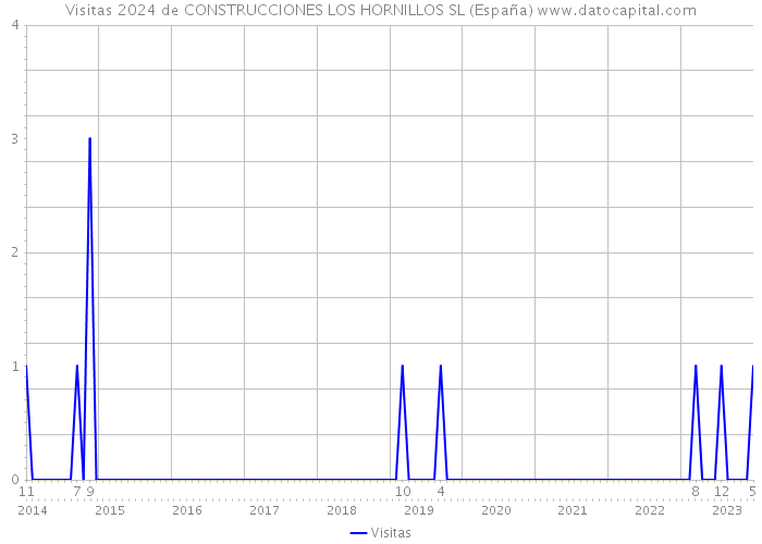 Visitas 2024 de CONSTRUCCIONES LOS HORNILLOS SL (España) 
