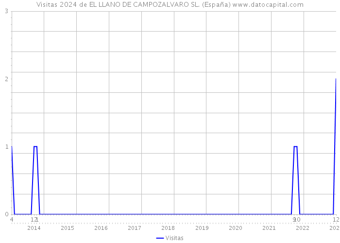 Visitas 2024 de EL LLANO DE CAMPOZALVARO SL. (España) 