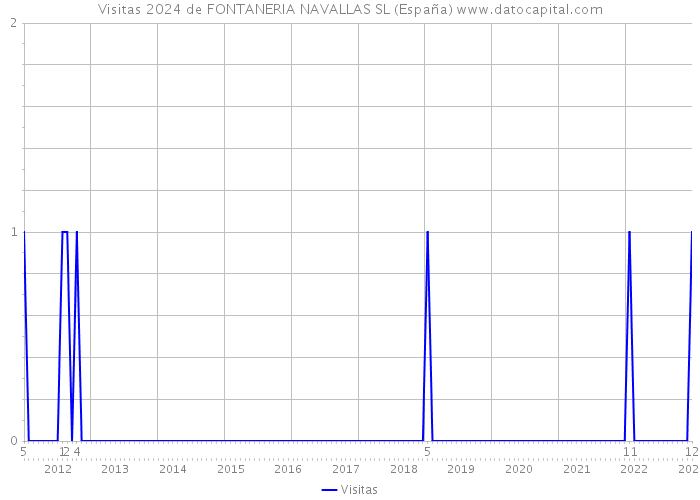 Visitas 2024 de FONTANERIA NAVALLAS SL (España) 