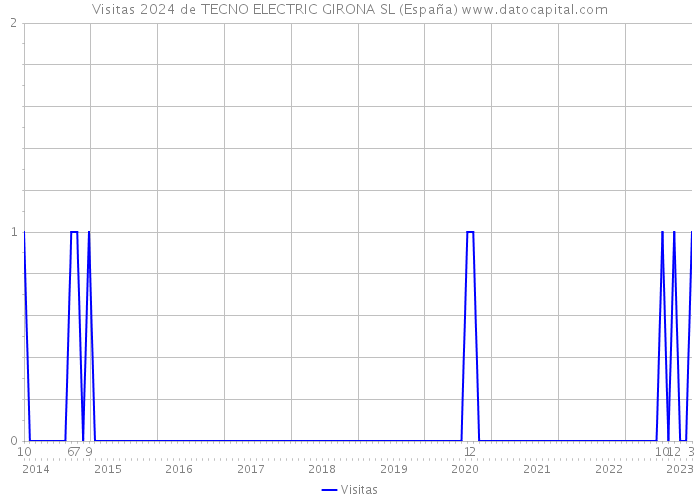 Visitas 2024 de TECNO ELECTRIC GIRONA SL (España) 