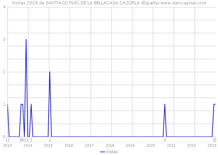 Visitas 2024 de SANTIAGO PUIG DE LA BELLACASA CAZORLA (España) 