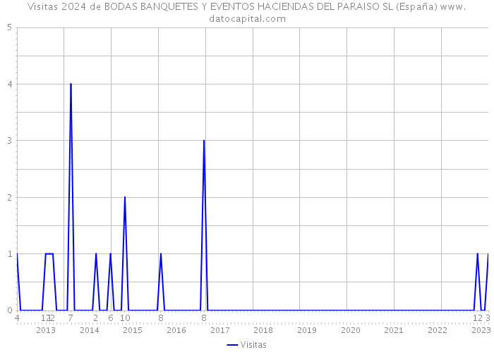 Visitas 2024 de BODAS BANQUETES Y EVENTOS HACIENDAS DEL PARAISO SL (España) 