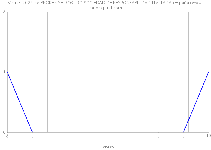 Visitas 2024 de BROKER SHIROKURO SOCIEDAD DE RESPONSABILIDAD LIMITADA (España) 