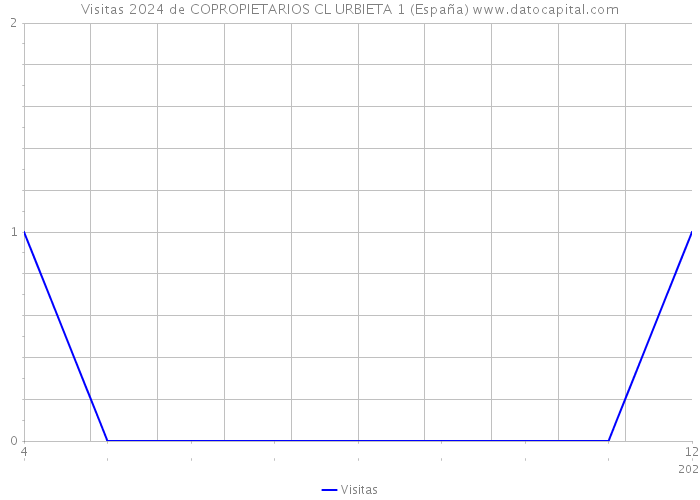 Visitas 2024 de COPROPIETARIOS CL URBIETA 1 (España) 