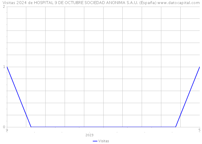 Visitas 2024 de HOSPITAL 9 DE OCTUBRE SOCIEDAD ANONIMA S.A.U. (España) 