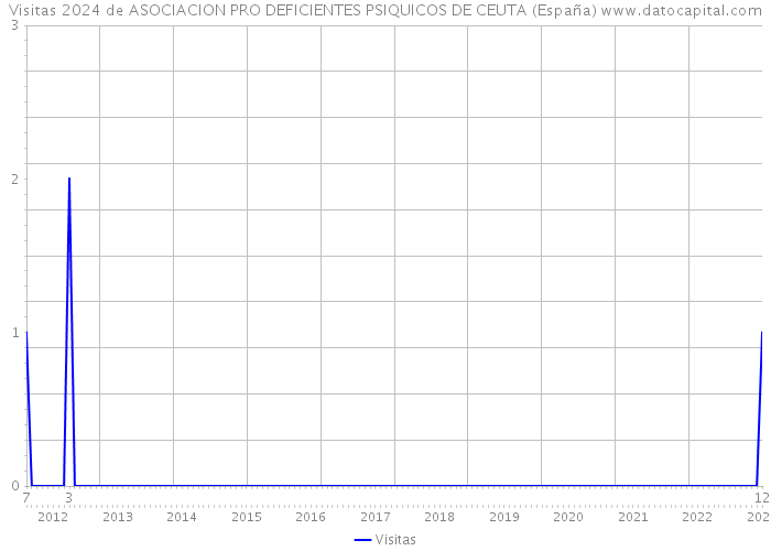 Visitas 2024 de ASOCIACION PRO DEFICIENTES PSIQUICOS DE CEUTA (España) 