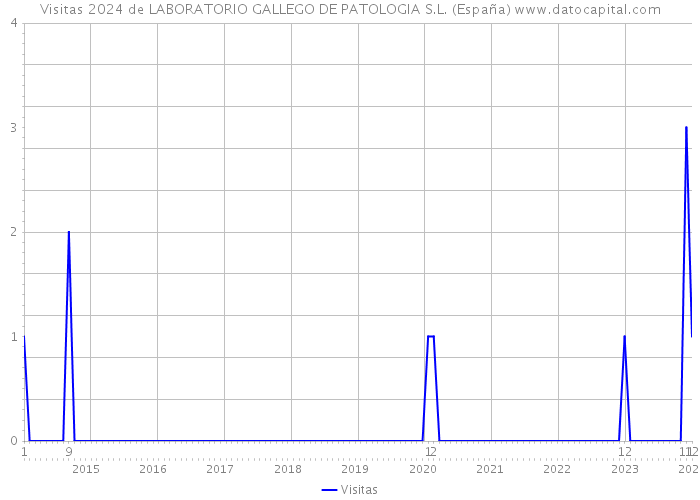 Visitas 2024 de LABORATORIO GALLEGO DE PATOLOGIA S.L. (España) 