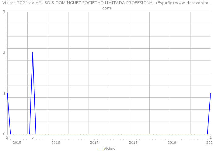 Visitas 2024 de AYUSO & DOMINGUEZ SOCIEDAD LIMITADA PROFESIONAL (España) 