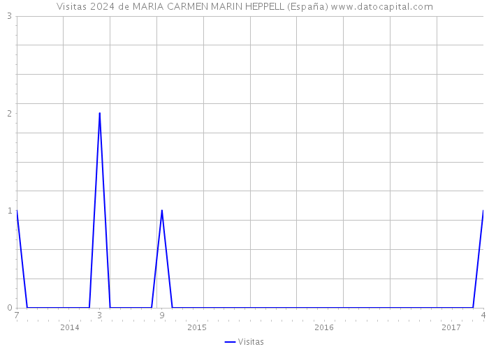 Visitas 2024 de MARIA CARMEN MARIN HEPPELL (España) 