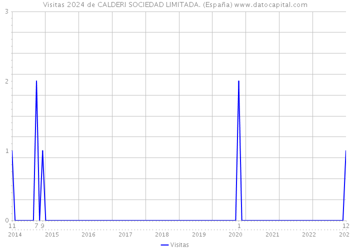 Visitas 2024 de CALDERI SOCIEDAD LIMITADA. (España) 