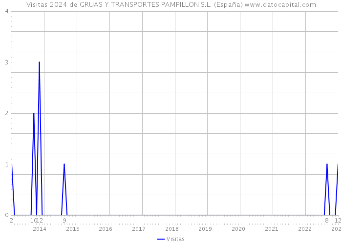 Visitas 2024 de GRUAS Y TRANSPORTES PAMPILLON S.L. (España) 